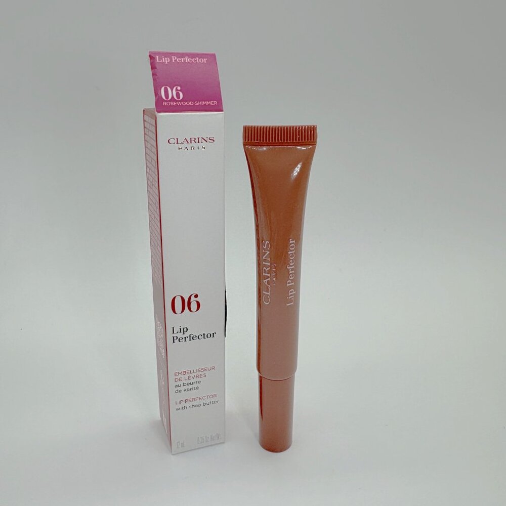 CLARINS Lip Perfector Shea Butter 06 ROSE SHIMMER New in Box